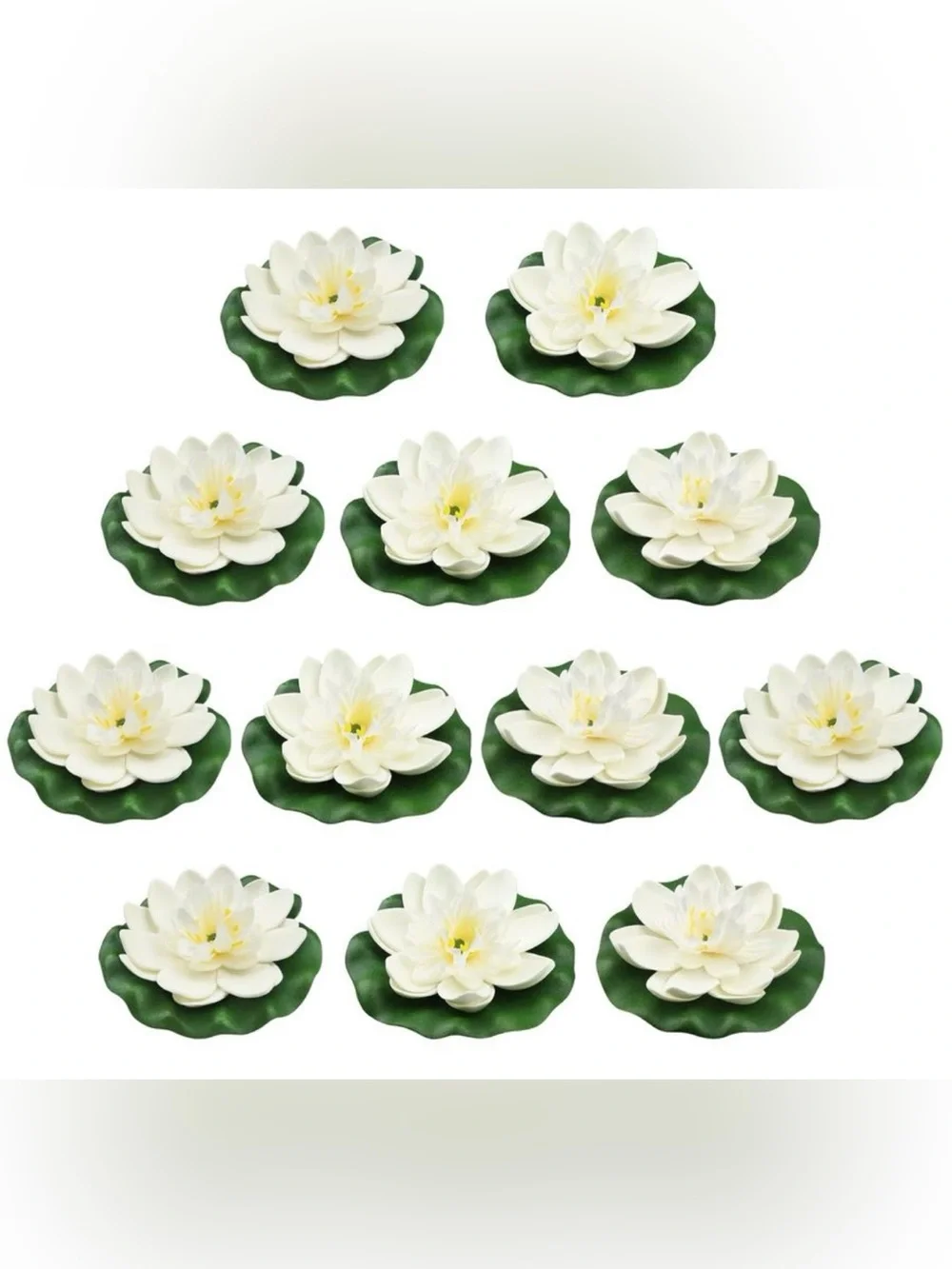 PietyPet 12 pack Floating Foam Lotus Flowers